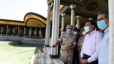 بالصور والتفاصيل|| مدبولي يتفقد ترميم قصر محمد على باشا بشبرا الخيمة