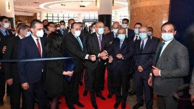 بالصور|| وزيرا الإسكان والتنمية المحلية يفتتحان معرض أخبار اليوم العقاري "AREX Egypt"