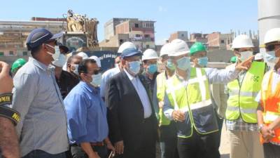 مسئولو الجهاز التنفيذي لمياه الشرب يتفقدون محطة التنقية الشرقية بالإسكندرية