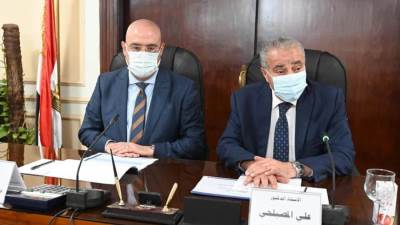 "مصيلحي والجزار"يستعرضان قطع الأراضي المطلوبة لإقامة الأنشطة المختلفة الخاصة بوزارة التموين