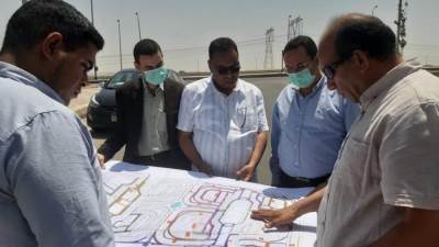 صور|| استكمال رفع كفاءة الطرق وتنسيق الموقع العام ب"الشروق"