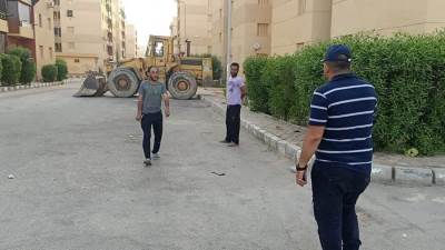 صور|| حملة في "حدائق أكتوبر" لإزالة التعديات على أملاك الدولة