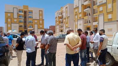 صور|| لجنة وزارة الإسكان تتفقد وحدات "سكن كل المصريين" بالغردقة
