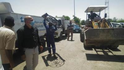 صور|| حملة لرفع الإشغالات وضبط المخالفات بمنطقة الورش في الشروق