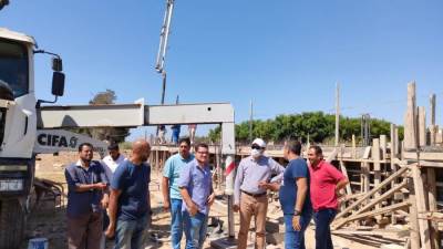 "برج العرب الجديدة": استمرار أعمال توسعة ورفع كفاءة مدخل المدينة الرئيسي