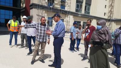 مسئولو "الإسكان" يتفقدون سير العمل بجامعة المنصورة الجديدة استعداداً لتدشين أول عام دراسي بالجامعة