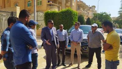 رئيس جهاز "6 أكتوبر" يتابع سير العمل بمشروع رفع كفاءة وتطوير منطقة غرب سوميد