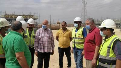 مسئولو "جهاز العاشر من رمضان" يتفقدون الأعمال الأخيرة بمحطة كهرباء  S13 لخدمة منطقة المطورين الجنوبية