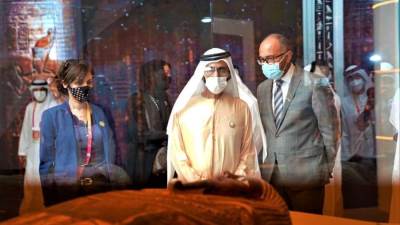 جولة لحاكم دبى في الجناح المصري المشارك بإكسبو 2020