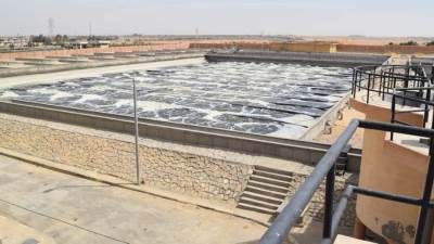 مياه القناة: بدأ التشغيل التجريبى لتوسعات محطة الصرف الصحى بفايد