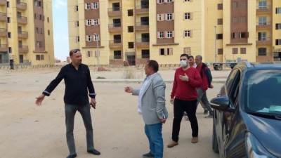 رئيس جهاز مدينة السادات  يتفقد سير العمل بالمشروعات الجارية بالمدينة