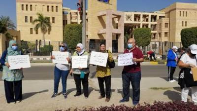 وقفة احتجاجية لملاك أراضي «الريف الأوروبي» أمام هيئة المجتمعات العمرانية «فيديو»