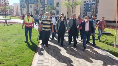 رئيس صندوق التمويل العقاري تتفقد المشروعات السكنية بمدينتي بدر وحدائق العاصمة