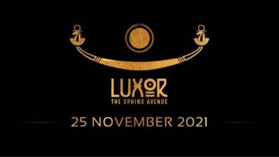 ٢٥ نوفمبر افتتاح طريق الكباش بالاقصر