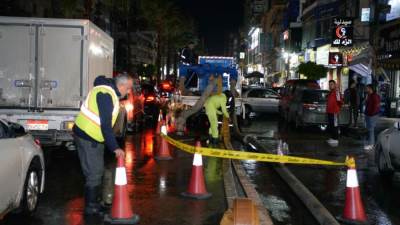 بالصور || استمرار أعمال سحب تجمعات مياه الأمطار بالإسكندرية