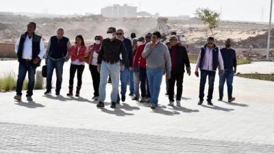 مسئولو الإسكان يتفقدون مشروعات مدينة «أسوان الجديدة»
