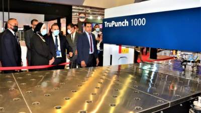 وزيرة التجارة والصناعة تفتتح 4 معارض متخصصة فى مجال الصناعات الهندسية