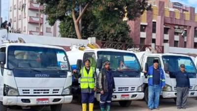 فرق متابعة ميدانية ورفع درجة الاستعداد القصوى لمواجهة مياه الامطار المحتملة بسوهاج