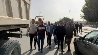 حملات مكثفة بمدينة العاشر من رمضان للتصدى لظاهرة الباعة الجائلين