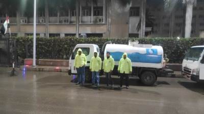  «القابضة للمياه» تتأهب لموجة لطقس السيء بـ«سيارات الكسح والشفط»