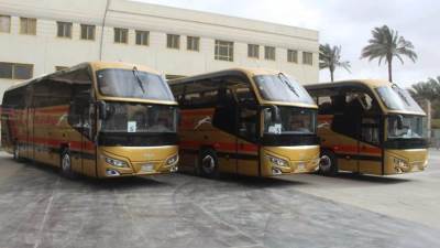 بتكلفة 96.65 مليون جنيه ..  تدشين 7 اتوبيسات جديدة تابعة «للسوبر جيت للنقل البري »