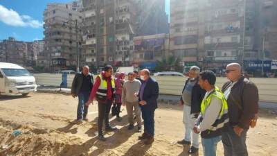 جولة تفقدية لرئيس صرف صحي الإسكندرية لمشروعات شرق المدينة