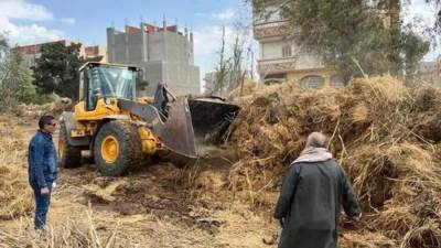 إزالة 89 حالة تعدي على أملاك الدولة  منذ بداية الموجة 19 بدمياط 