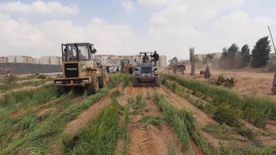 بالصور .. جهاز «مدينة العاشر»  يتصدى للتعديات والاشغالات  «بالحملات اليومية»