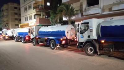 ضمن مبادرة «حياة كريمة» مياه القناة تدعم اسطول سيارات ومعدات الشركة بسيارات كسح جديدة