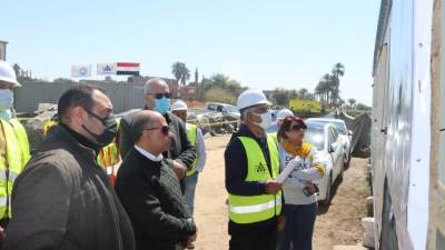 «هشام درة» يتفقد مشروع محطة مياه المعابدة الجديدة ويشدد على الإلتزام بالجدول الزمني والسلامة والصحة المهنية 