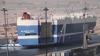   «ميناء السخنة» يستقبل السفينة «BLANCO ACE» بحمولة 1513 سيارة