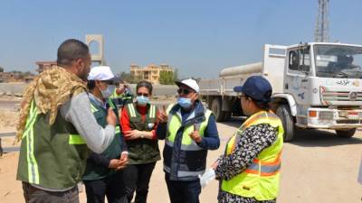 جولة رئيس مياه الاسكندرية لمتابعة تنفيذ مشروعات حياة كريمة