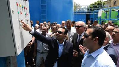 محافظ قنا يفتتح محطة مياه العوامر وبني برزة بأبو تشت ضمن مشروعات حياة كريمة
