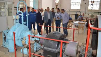 رئيس مياه الفيوم فى جولة تفقدية لمتابعة انتظام العمل داخل محطات مياه الشرب الرئيسيه