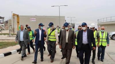 نائب وزير الإسكان ووفد من البنك الدولي يتفقدون توسعات محطة معالجة السنبلاوين بالدقهلية