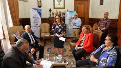 بروتوكول تعاون بين شركة مياه الشرب بالإسكندرية و جمعية رجال أعمال الإسكندرية ونادي روتاري