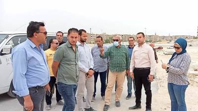 جولة تفقدية لمسئولى «الإسكان» للمشروعات التنموية والاستثمارية بمدينة ١٥مايو
