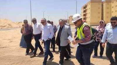 جولة تفقدية لمسئولي الإسكان  بمدينتي بورسعيد الجديدة والإسماعيلية الجديدة