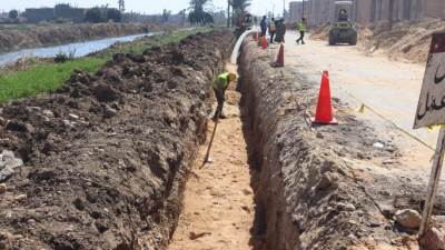 «حياة كريمة» بأسيوط تتمكن من زيادة ضغط المياه بقري «أولاد إلياس و كيمان سعيد» 