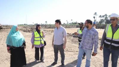 بالصور ..ضمن مبادرة حياة كريمة جولة تفقدية لرئيس مياه بني سويف لبعض المشروعات