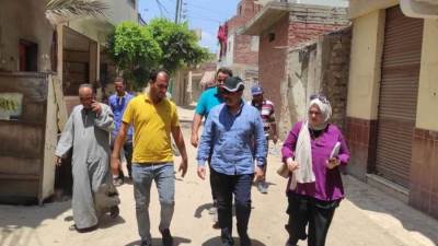 رئيس مياه الشرقية يتابع معدلات التنفيذ بأعمال الوصلات المنزلية بمركز الحسينية ضمن المبادرة الرئاسية «حياه كريمة»