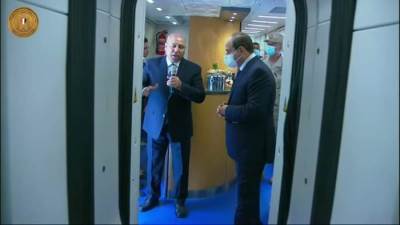 السيسي يفتتح محطة عدلي منصور المركزية والقطار الكهربائي