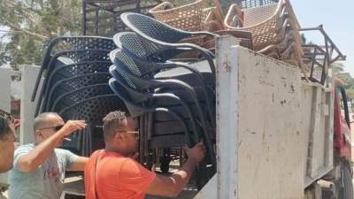 رفع 85 حالة اشغال بشوارع امبابة