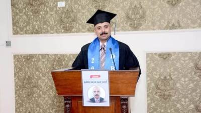 تهنئة خاصة للمحاسب أحمد هاشم لحصولة على درجة الدكتوراة