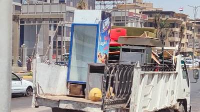 حملات مكبرة لرفع الاشغالات وازالة التعديات ورفع المخلفات بحي العجوزة