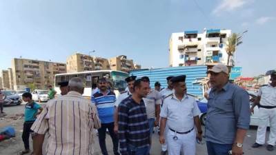 حملة مكبرة بحي الزهور ببورسعيد  لرفع الاشغالات وفتح الشوارع المغلقة