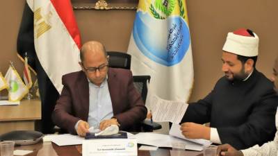 مياه أسيوط : توقيع 27 بروتوكول تعاون مع مؤسسات المجتمع المدنى لتوصيل خدمات المياه