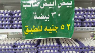 تخفيض سعر طبق البيض بمنافذ المصرية لتجارة الجملة ببني سويف إلى 52 جنيها