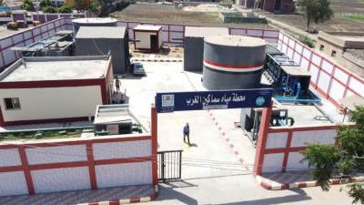 ضمن المبادرة الرئاسية «حياة كريمة» ..  احلال وتجديد محطه مياه سماكين الغرب بالشرقية            