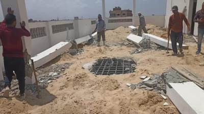 إزالة 6 حالات بناء مخالف بدمياط وكفر البطيخ 